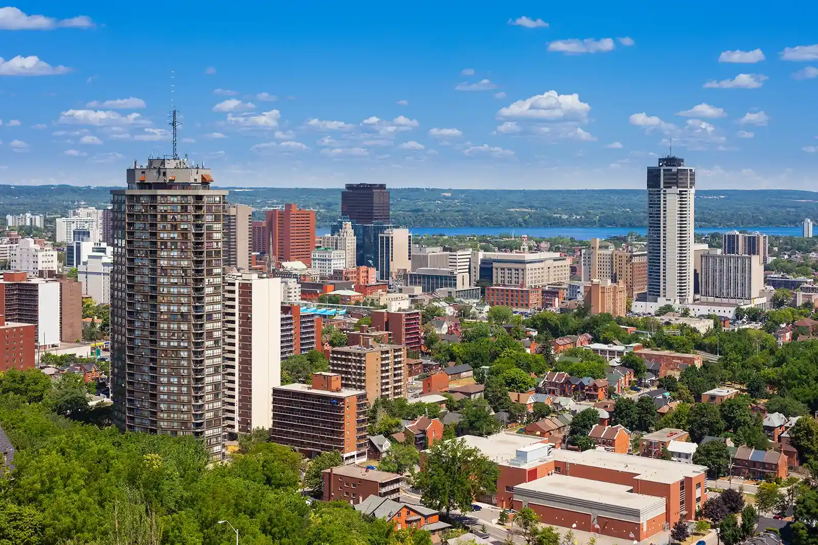 Hamilton city skyline